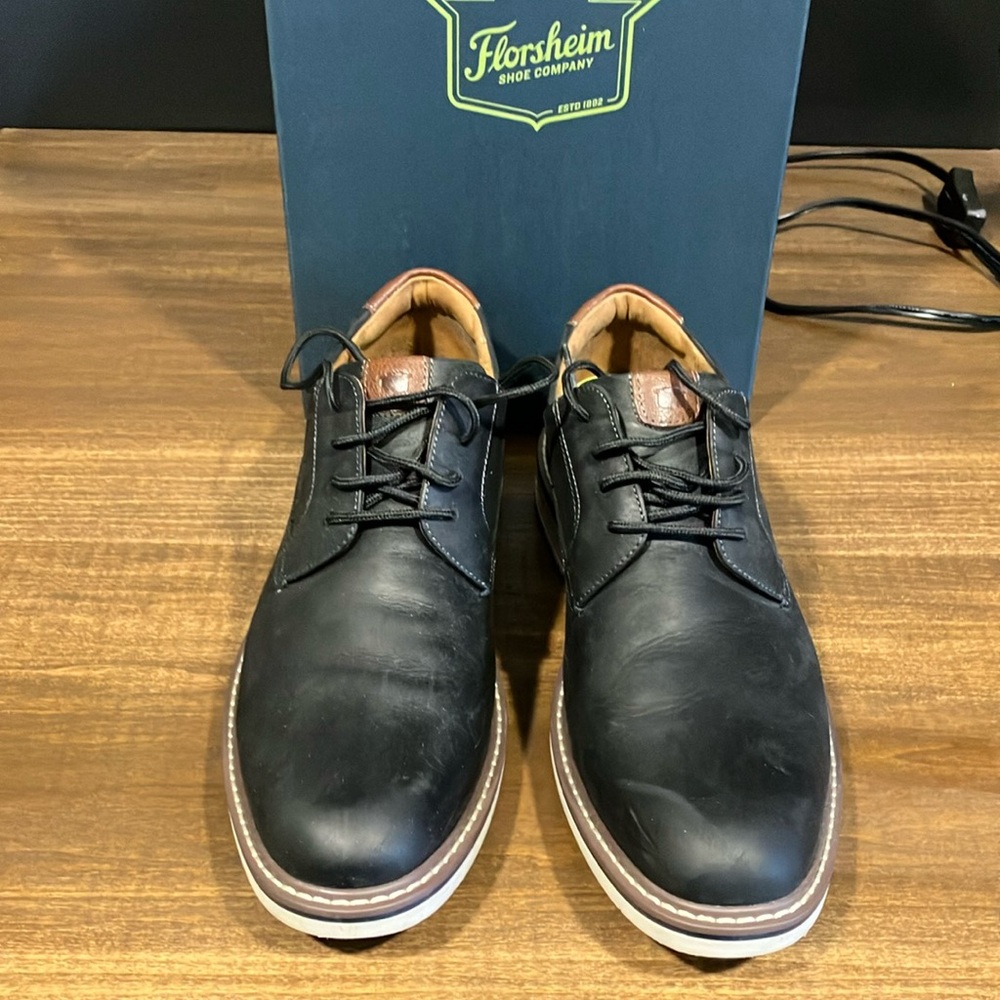 Florsheim Men's Black Leather Shoes